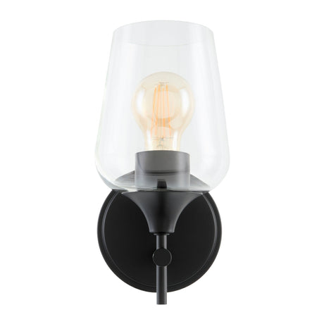 Modern European furniture - Black Framed Glass Wall Lamp - www.oroa.com