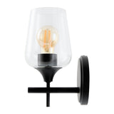 Modern European furniture - Black Framed Glass Wall Lamp - www.oroa.com