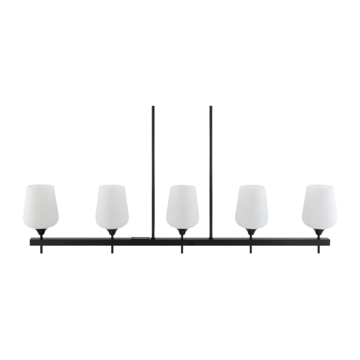   Glass 5-Light Linear Chandelier | Oroa.com