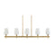 Modern European furniture - Glass 5-Light Linear Chandelier - www.oroa.com