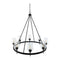 Modern European furniture - Iron Ring Glass Chandelier - www.oroa.com