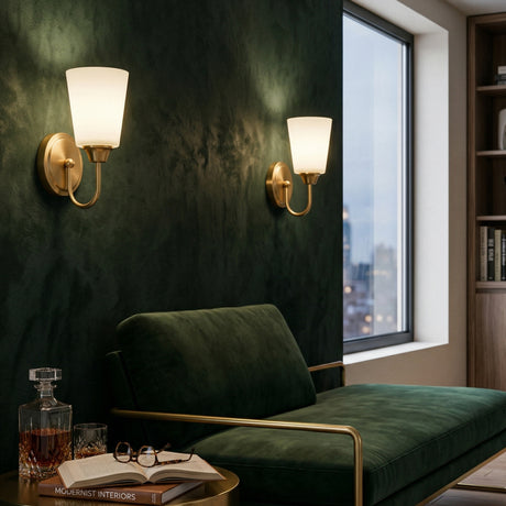   Modern European furniture - Clear Glass Shade Wall Lamp - www.oroa.com | Oroa.com