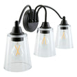 Modern European furniture - Glass Shades 3-Light Wall Lamp - www.oroa.com