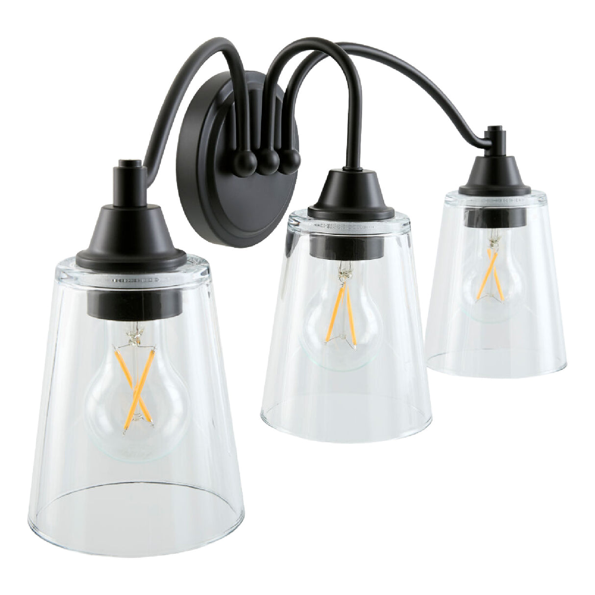   Modern European furniture - Glass Shades 3-Light Wall Lamp - www.oroa.com | Oroa.com