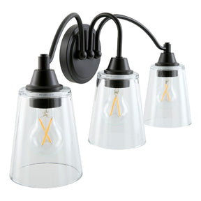 Modern European furniture - Glass Shades 3-Light Wall Lamp - www.oroa.com