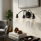 Modern European furniture - Glass Shades 3-Light Wall Lamp - www.oroa.com