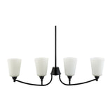 Modern European furniture - Glass Shades 4-Light Chandelier - www.oroa.com