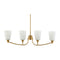 Modern European furniture - Glass Shades 4-Light Chandelier - www.oroa.com