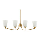 Modern European furniture - Glass Shades 4-Light Chandelier - www.oroa.com