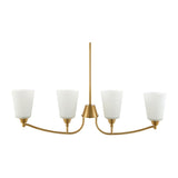 Modern European furniture - Glass Shades 4-Light Chandelier - www.oroa.com