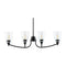Modern European furniture - Glass Shades 4-Light Chandelier - www.oroa.com
