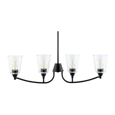 Modern European furniture - Glass Shades 4-Light Chandelier - www.oroa.com