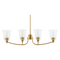 Modern European furniture - Glass Shades 4-Light Chandelier - www.oroa.com