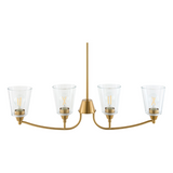 Modern European furniture - Glass Shades 4-Light Chandelier - www.oroa.com