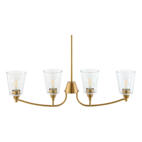 Modern European furniture - Glass Shades 4-Light Chandelier - www.oroa.com