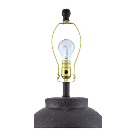 Modern European furniture - Ceramic Beige Linen Table Lamp - www.oroa.com