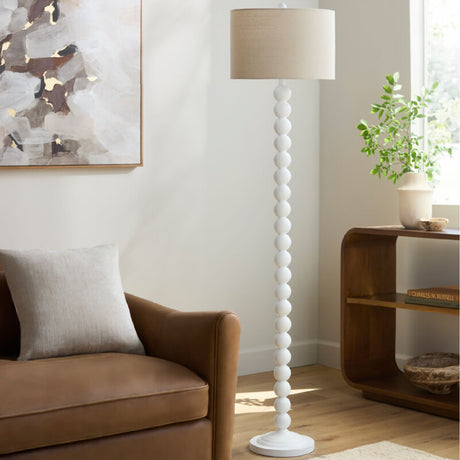   Painted White Accent Floor Lamp | Oroa.com