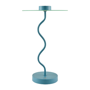   Modern European furniture - Blue Wavy Accent Table Lamp - www.oroa.com | Oroa.com