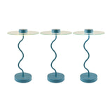 Modern European furniture - Blue Wavy Accent Table Lamp - www.oroa.com