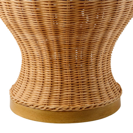 Modern European furniture - Brown Rattan Accent Table Lamp - www.oroa.com