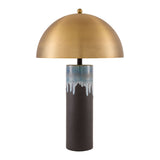 Modern European furniture - Gold Metal Dome Table Lamp - www.oroa.com