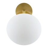 Modern European furniture - White Glass Wall Lamp - www.oroa.com