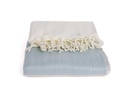 Handwoven Alpaca Throw Blanket From Ecuador - Glacier Grays & White - Kallpa Collection