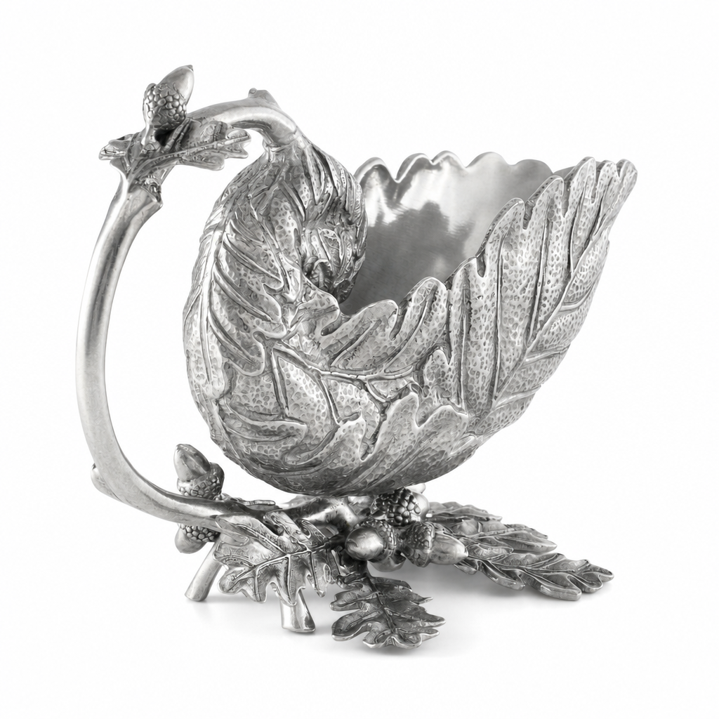 Pure Pewter Oak Leaf Gravy Boat - OROA