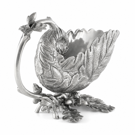 Pure Pewter Oak Leaf Gravy Boat - OROA
