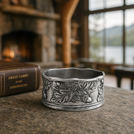Acorn Oak & Leaf Pewter Wine Coaster - OROA