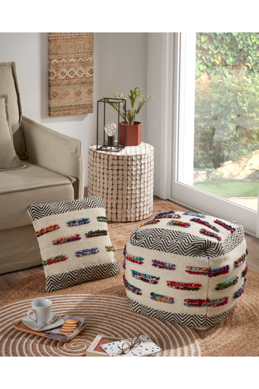 Coco Chip Side Table | La Foma Coconut | Oroa.com