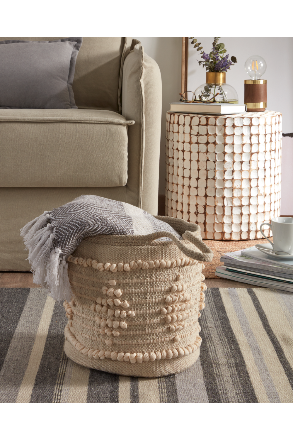 Coco Chip Side Table | La Foma Coconut | Oroa.com