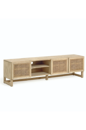 Mindi Wood & Rattan Media Unit | La Forma Rexit | Oroa.com