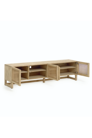 Mindi Wood & Rattan Media Unit | La Forma Rexit | Oroa.com