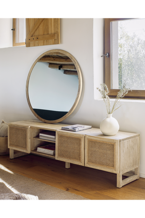 Mindi Wood & Rattan Media Unit | La Forma Rexit | Oroa.com