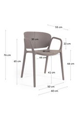 Molded Stackable Garden Armchair (4) | La Forma Ania | Oroa.com