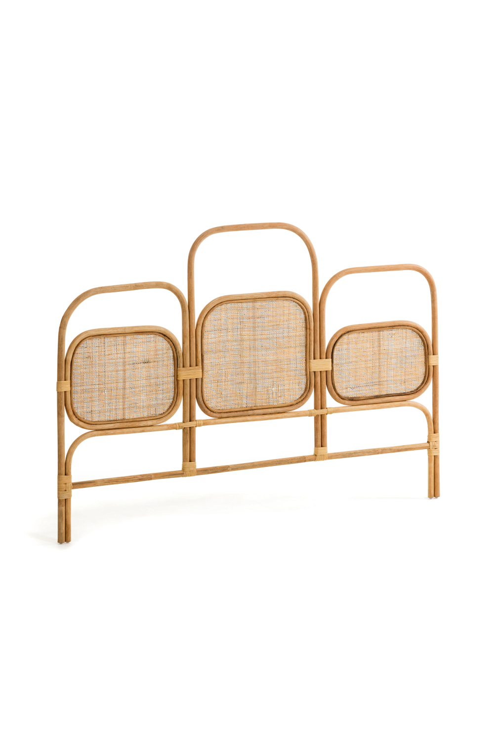 Rattan 3-Panel Queen Headboard 67"  | La  Forma Krysia | Oroa.com