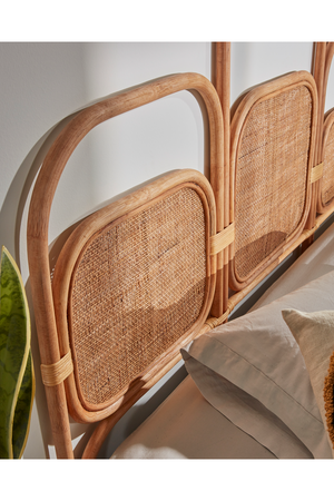 Rattan 3-Panel Queen Headboard 67"  | La  Forma Krysia | Oroa.com