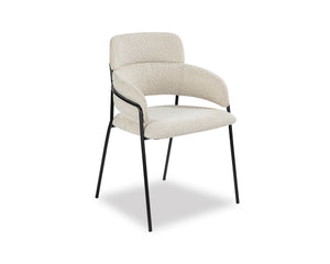 White Boucle Dining Chair | Liang & Eimil Alice