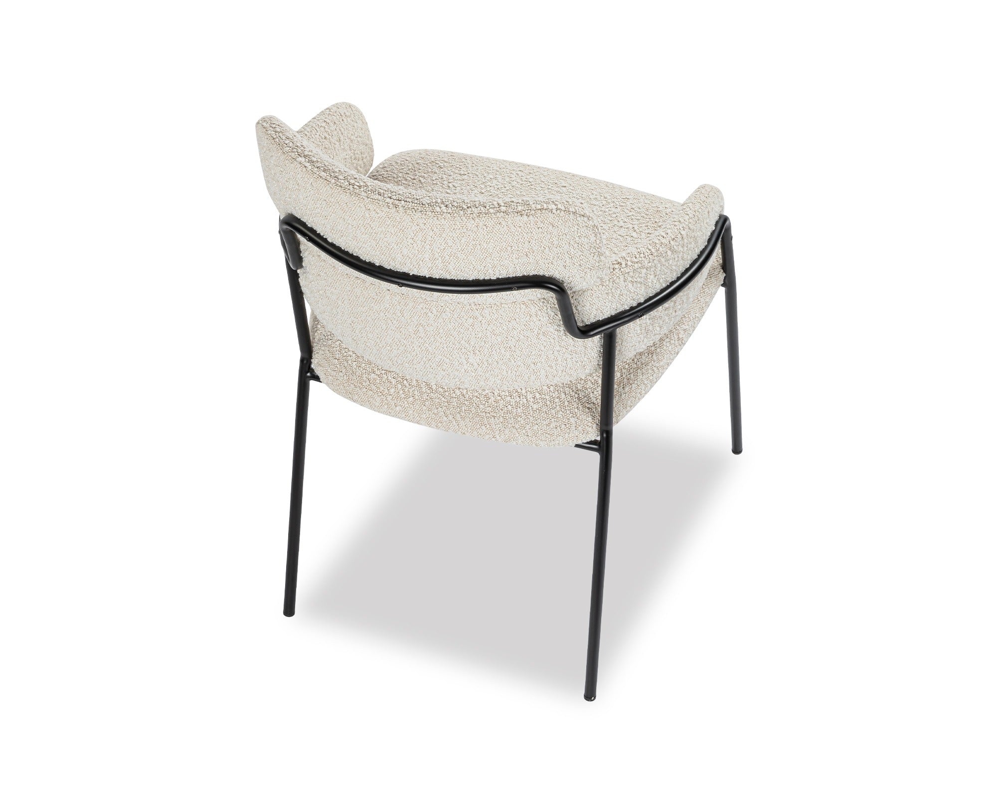 White Bouclé Dining Chair | Liang & Eimil Alice