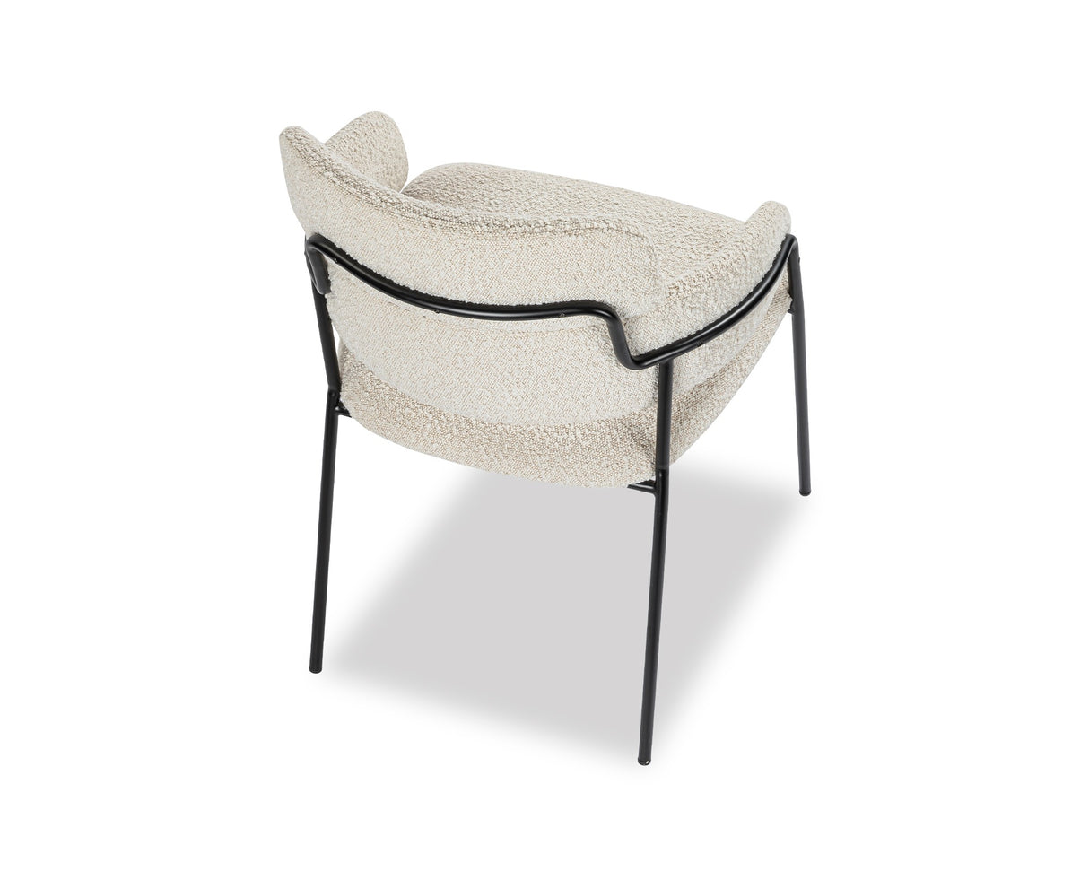 White Boucle Dining Chair | Liang & Eimil Alice