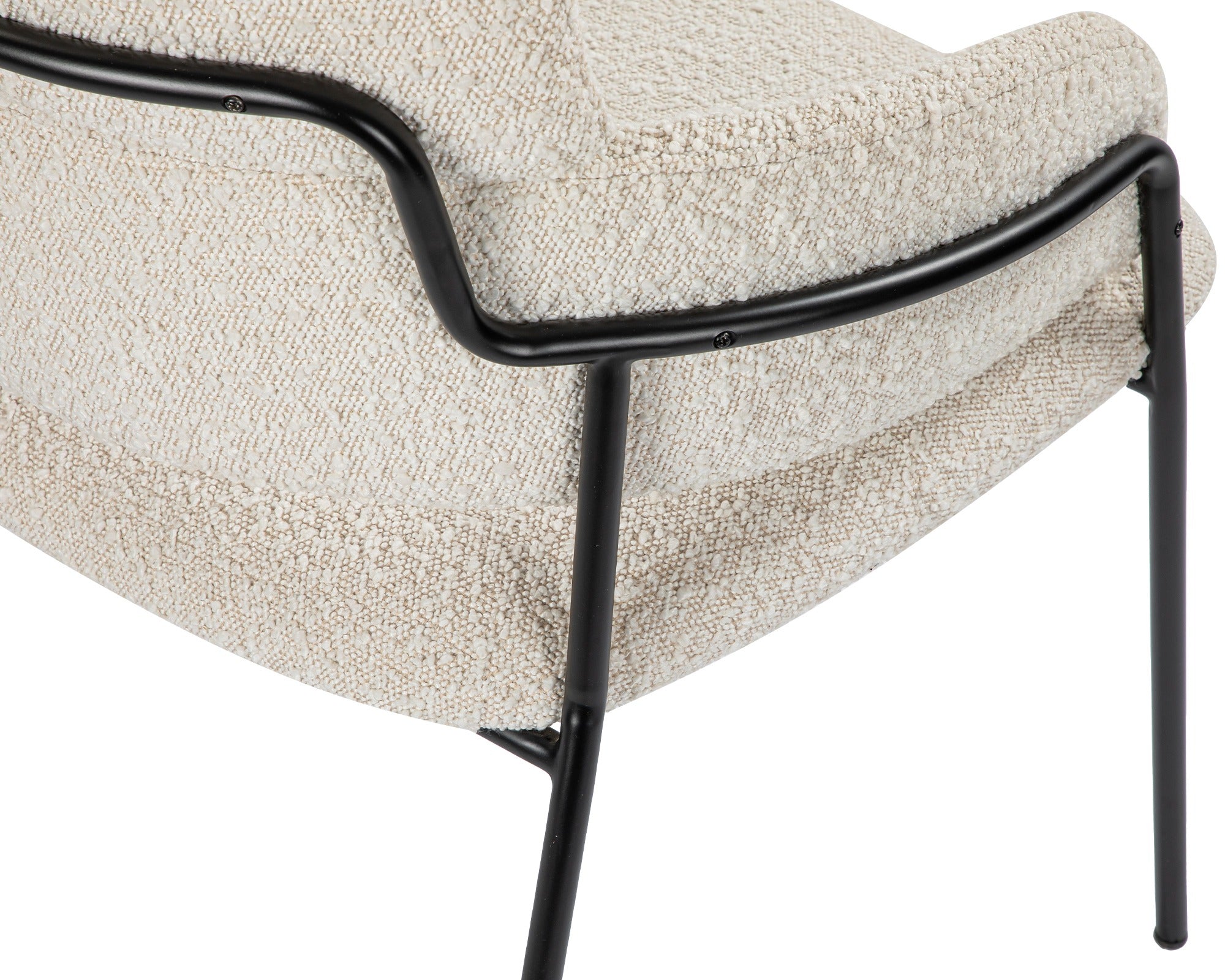 White Bouclé Dining Chair | Liang & Eimil Alice