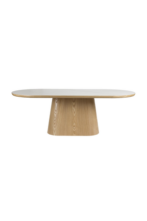 Oval Wood Dining Table | DF Almira | OROA.com