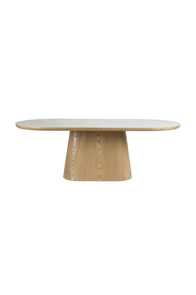 Oval Wood Dining Table | DF Almira | OROA.com