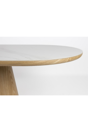 Oval Wood Dining Table | DF Almira | OROA.com