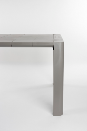 Gray Steel Outdoor Dining Table | DF Alban | OROA.com