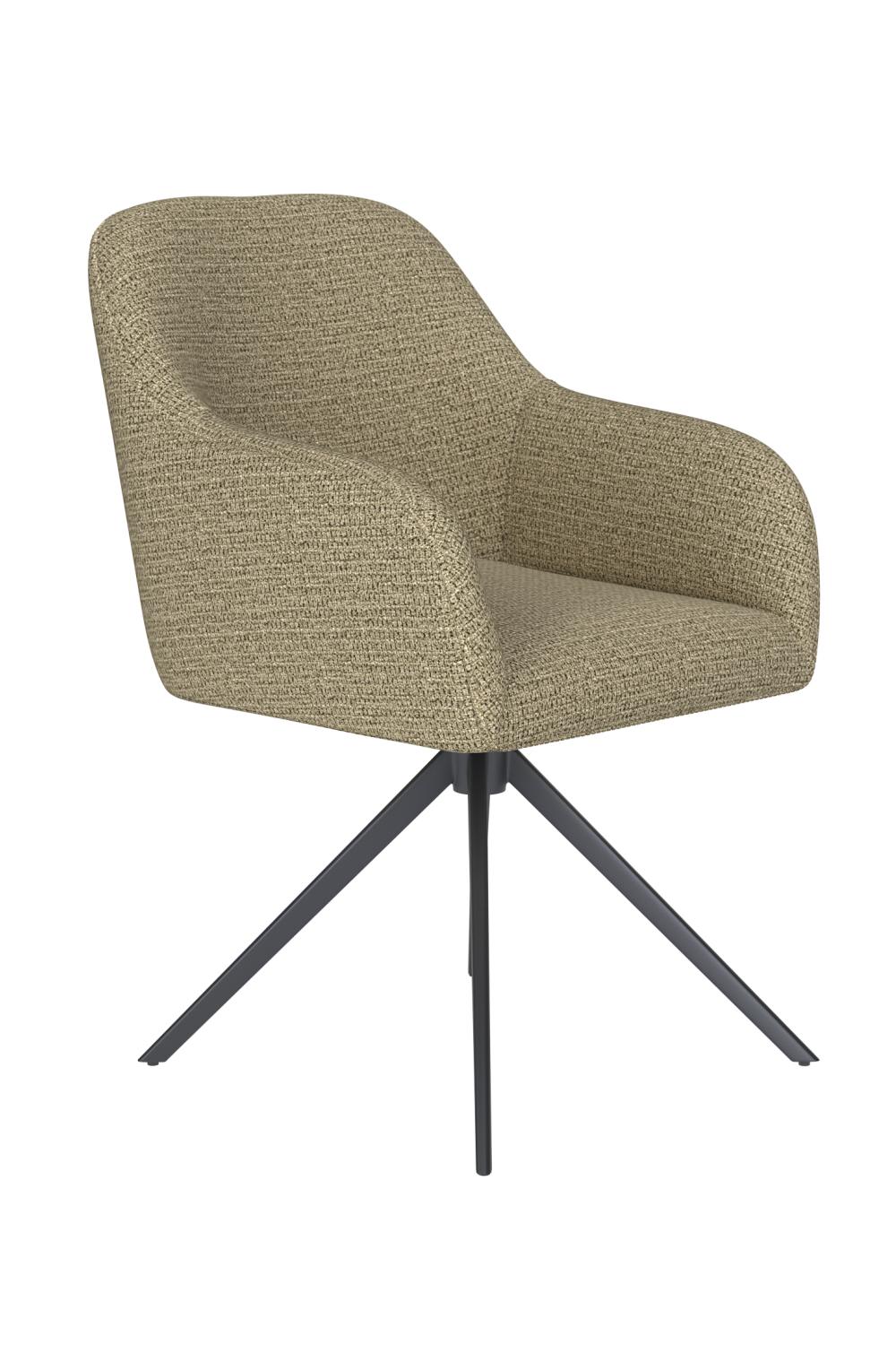 Upholstered Dining Swivel Armchair | DF Otis | OROA.com