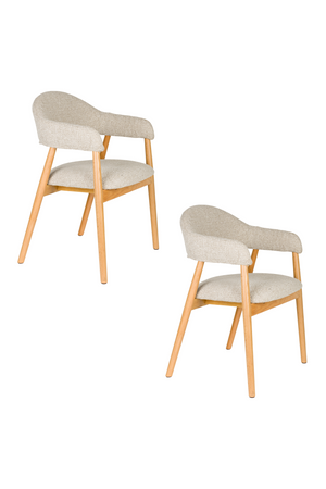 Oak Framed Dining Armchairs (2) | DF Indy | OROA.com