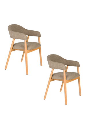 Oak Framed Dining Armchairs (2) | DF Indy | OROA.com