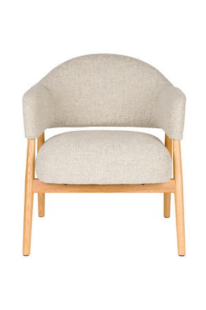 Oak Framed Lounge Chair | DF Indy | OROA.com